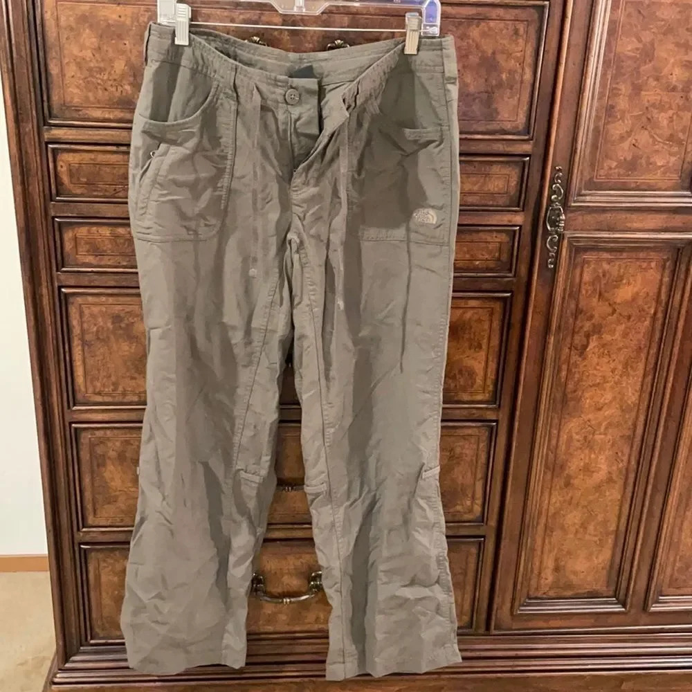 The North Face dark khaki light weight woman’s hiking pants